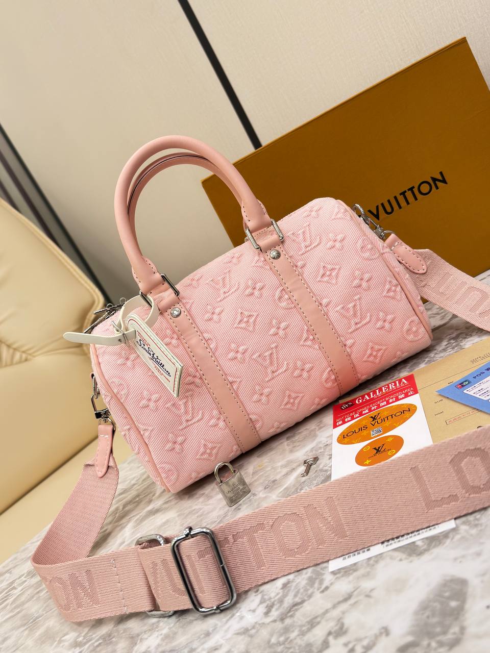 Louis Vuitton Speedy Bandoulière 25 in Jacquard Denim