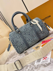 Louis Vuitton Speedy Bandoulière 25 in Jacquard Denim