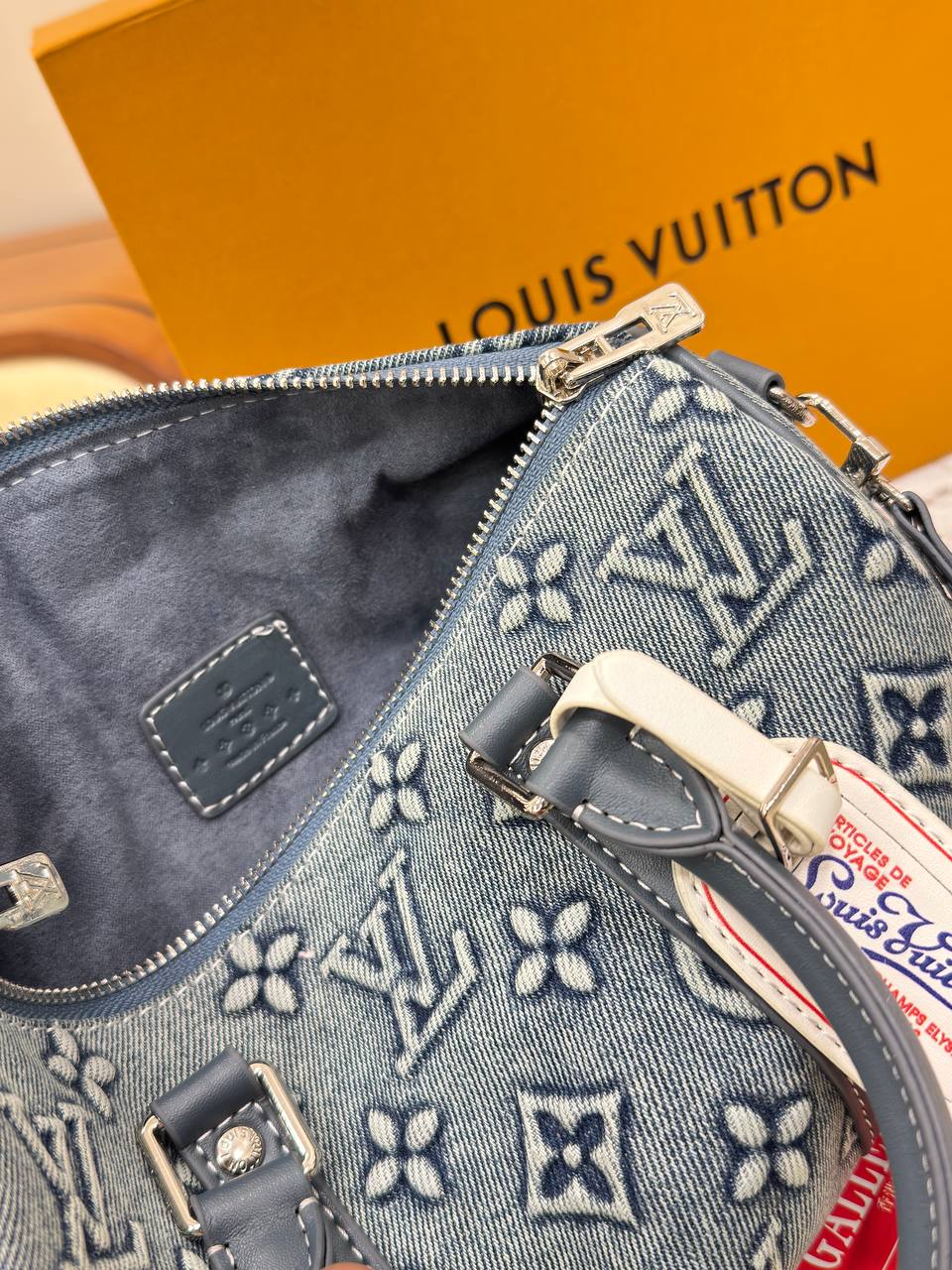 Louis Vuitton Speedy Bandoulière 25 in Jacquard Denim