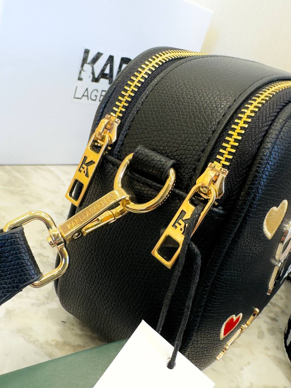 KARL LAGERFELD PARIS Maybelle Crossbody With Cate Pins