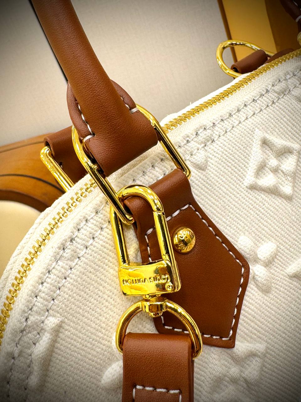 Louis Vuitton Alma BB in Embossed Monogram Denim