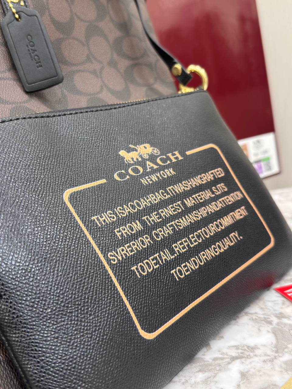 Coach City Tote XL in Signature Canvas with Wristlet Pouch